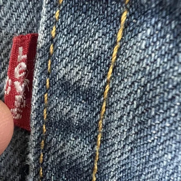 Levis 559 Jeans Mens 38x32 Blue Medium Wash Relaxed Fit Straight Leg Denim Pants - Picture 10 of 16